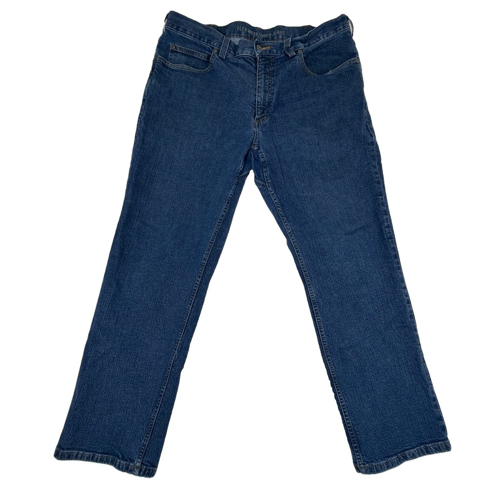 Duluth Trading Flex Weekender Men's Jeans Sz 38x30 Medium Wash Denim